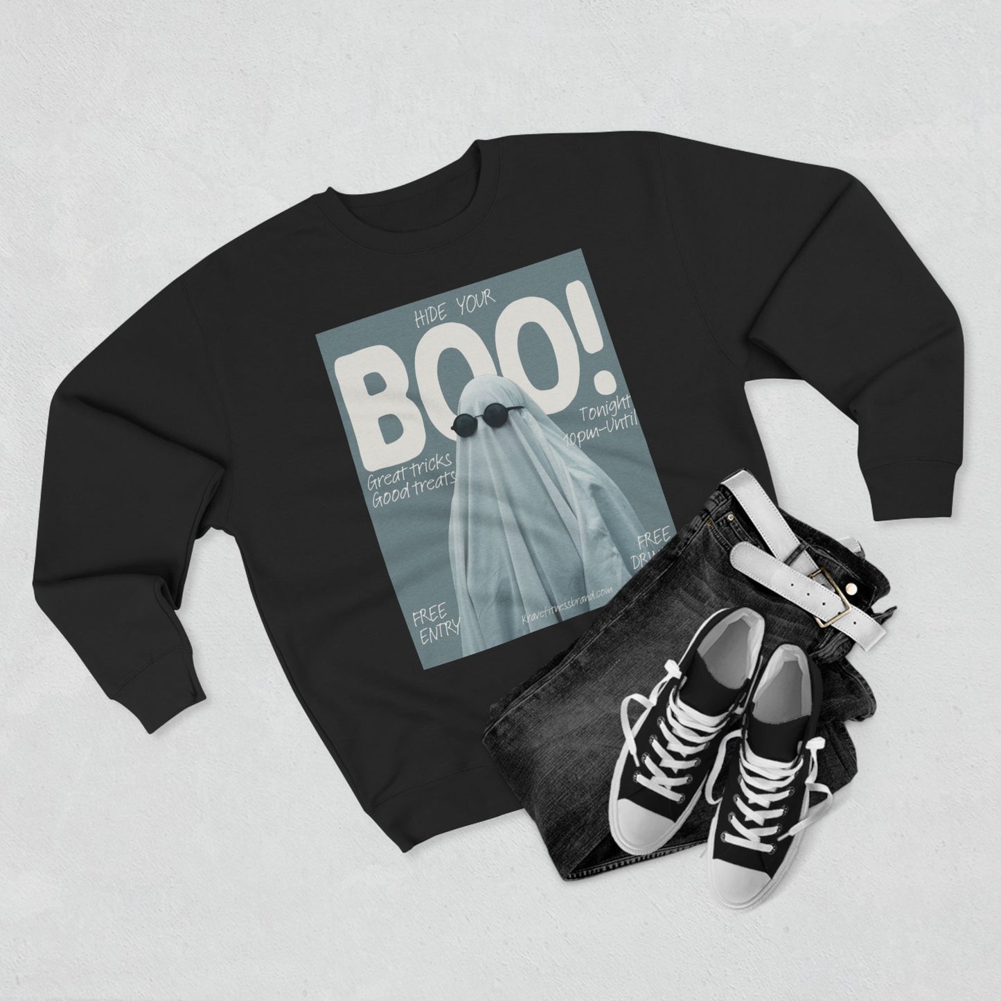 Hide Your Boo Halloween Ghost- KF Crewneck Sweatshirt