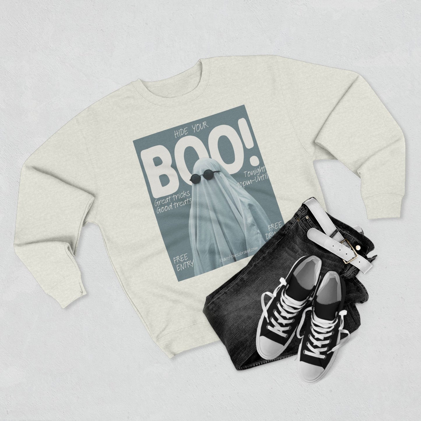 Hide Your Boo Halloween Ghost- KF Crewneck Sweatshirt