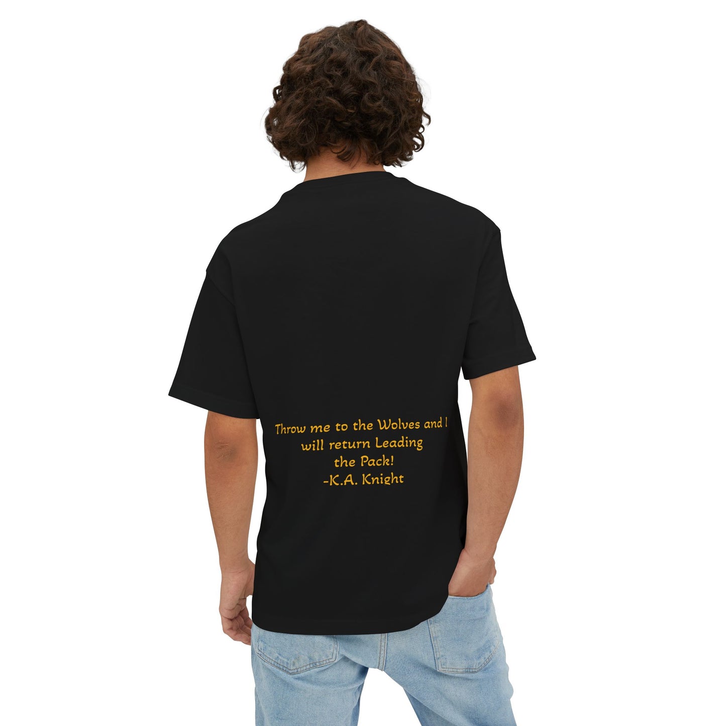 Krave Fitness Oversized Boxy Tee - Wolf Graphic Fit Apparel