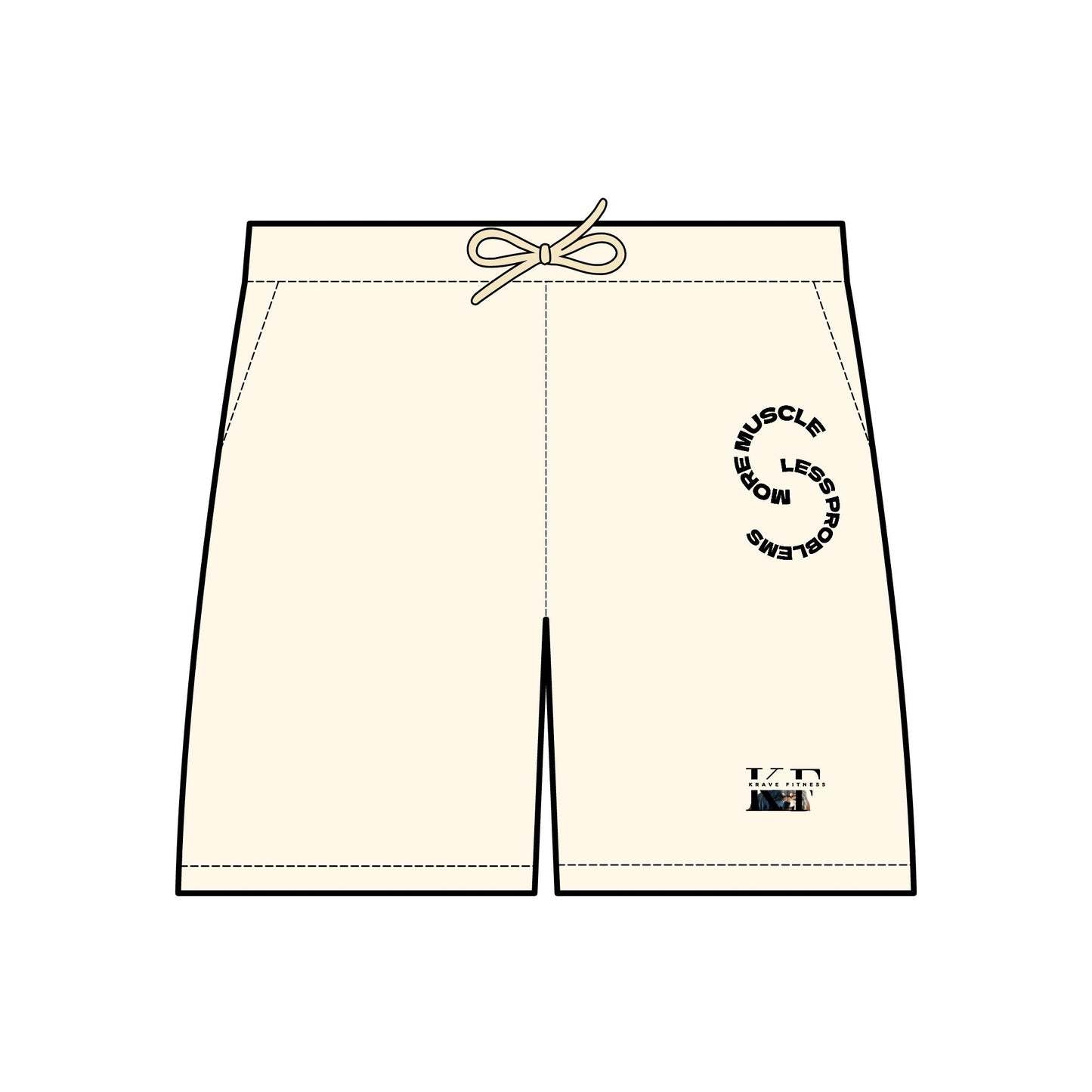 Krave Fitness Fleece Sweat Shorts - More Muscle, Less Problems