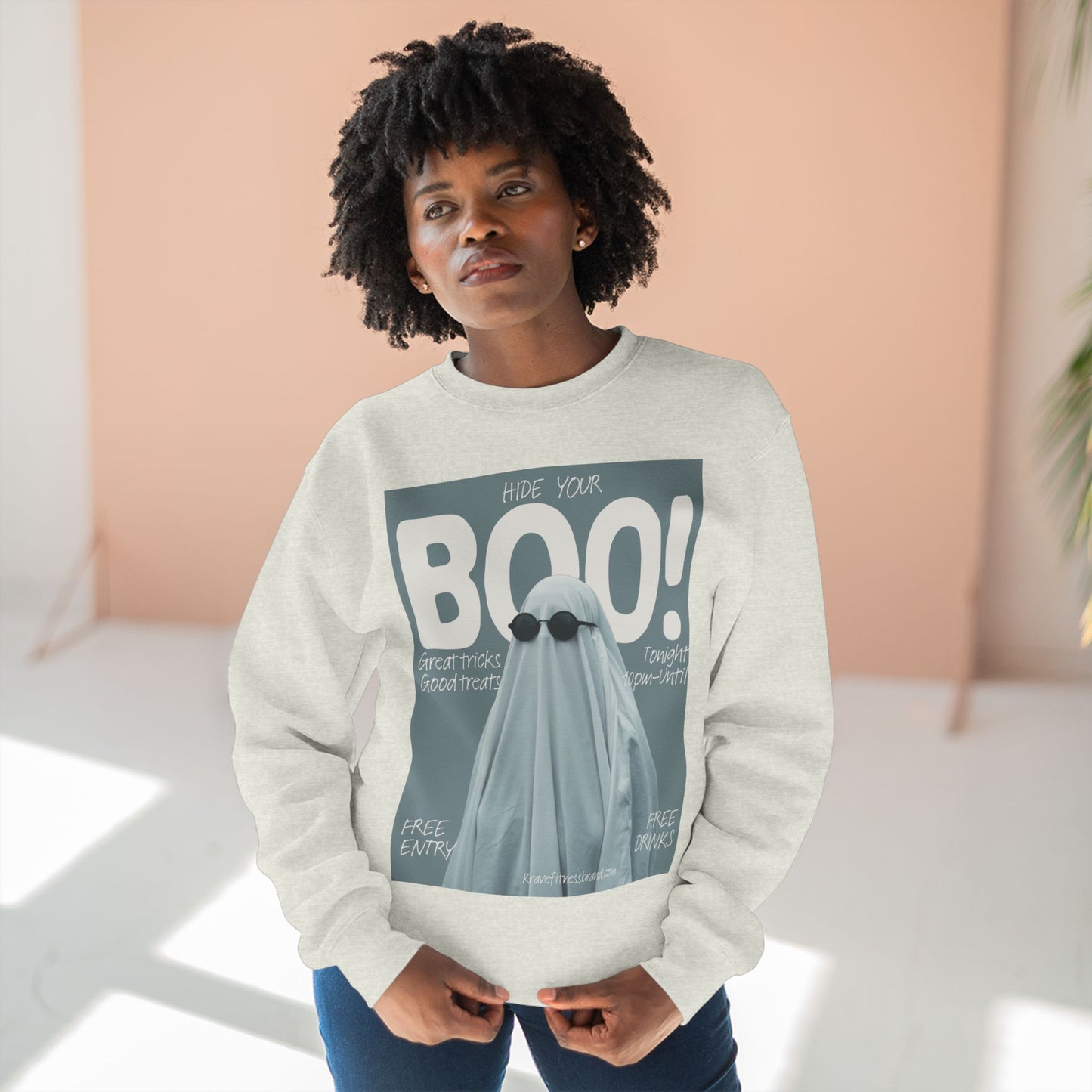 Hide Your Boo Halloween Ghost- KF Crewneck Sweatshirt