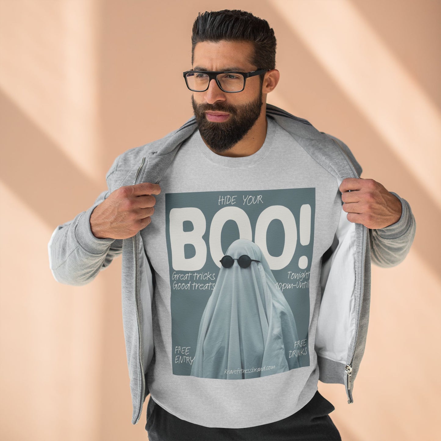 Hide Your Boo Halloween Ghost- KF Crewneck Sweatshirt