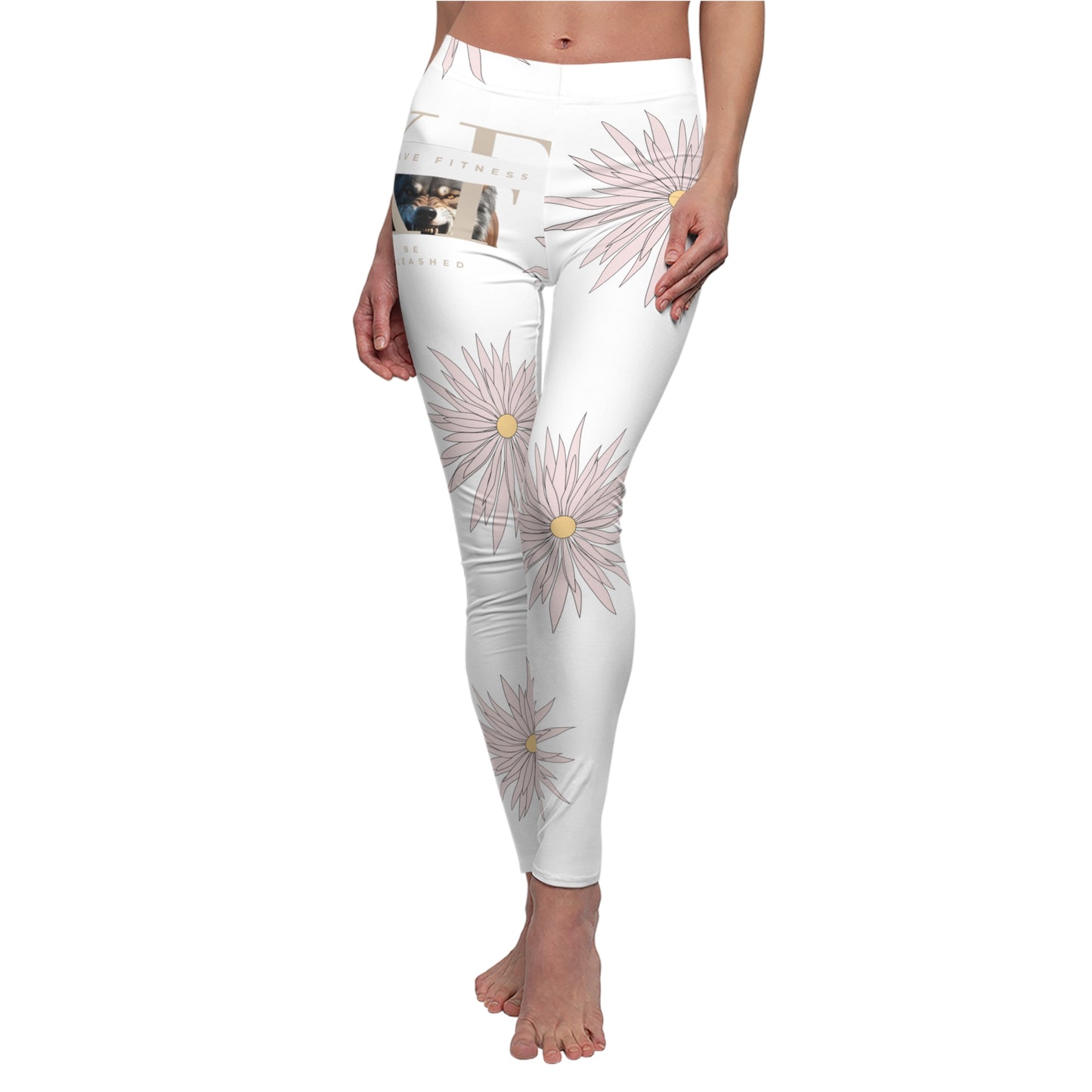 Floral Print Women's Leggings, Stylish Activewear, Casual Comfort, Yoga Pants, Trendy Athleisure