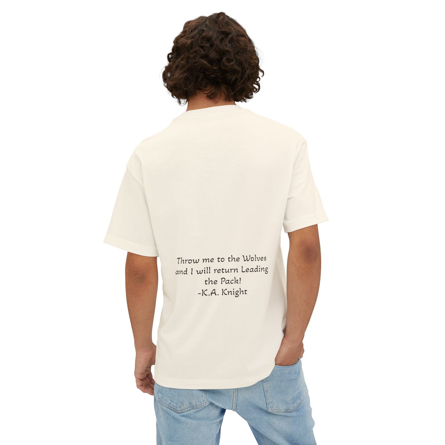 Krave Fitness Oversized Boxy Tee - Wolf Graphic Fit Apparel