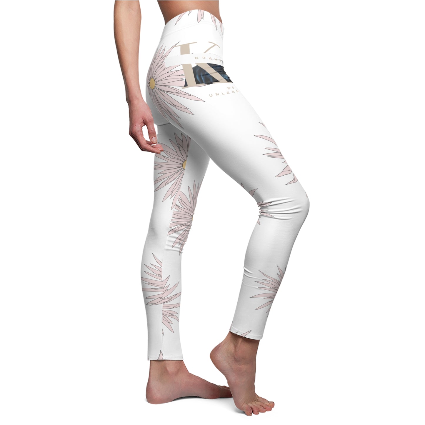 Floral Print Women's Leggings, Stylish Activewear, Casual Comfort, Yoga Pants, Trendy Athleisure