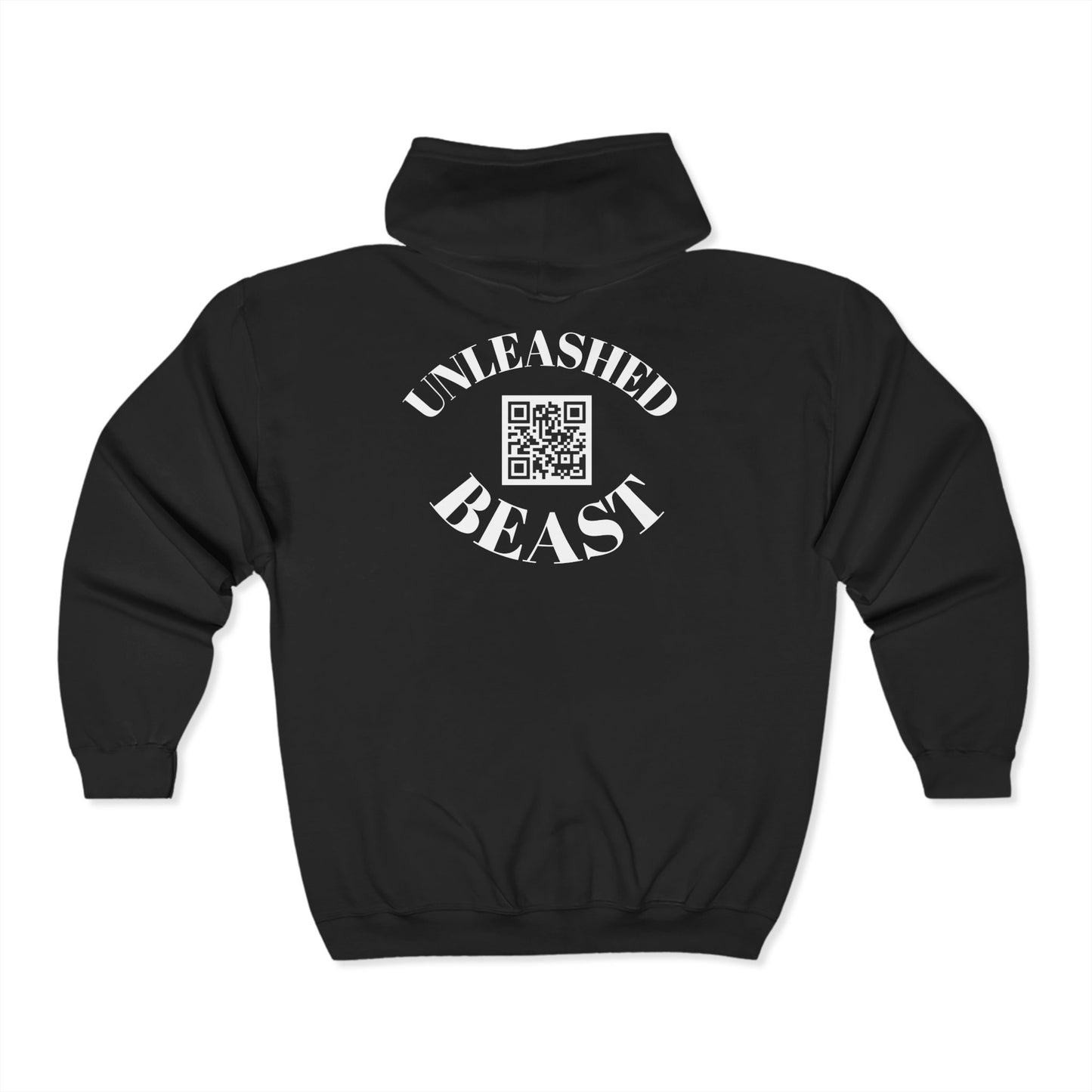 Krave Fitness Zip-Up Hoodie - Unisex Heavy Blend with Motivational Design