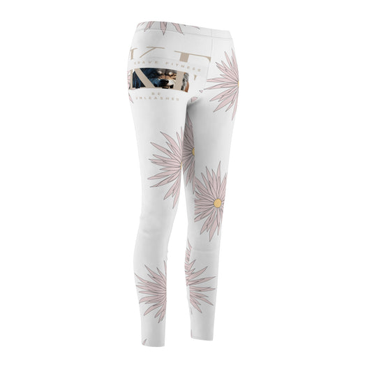 Floral Print Women's Leggings, Stylish Activewear, Casual Comfort, Yoga Pants, Trendy Athleisure