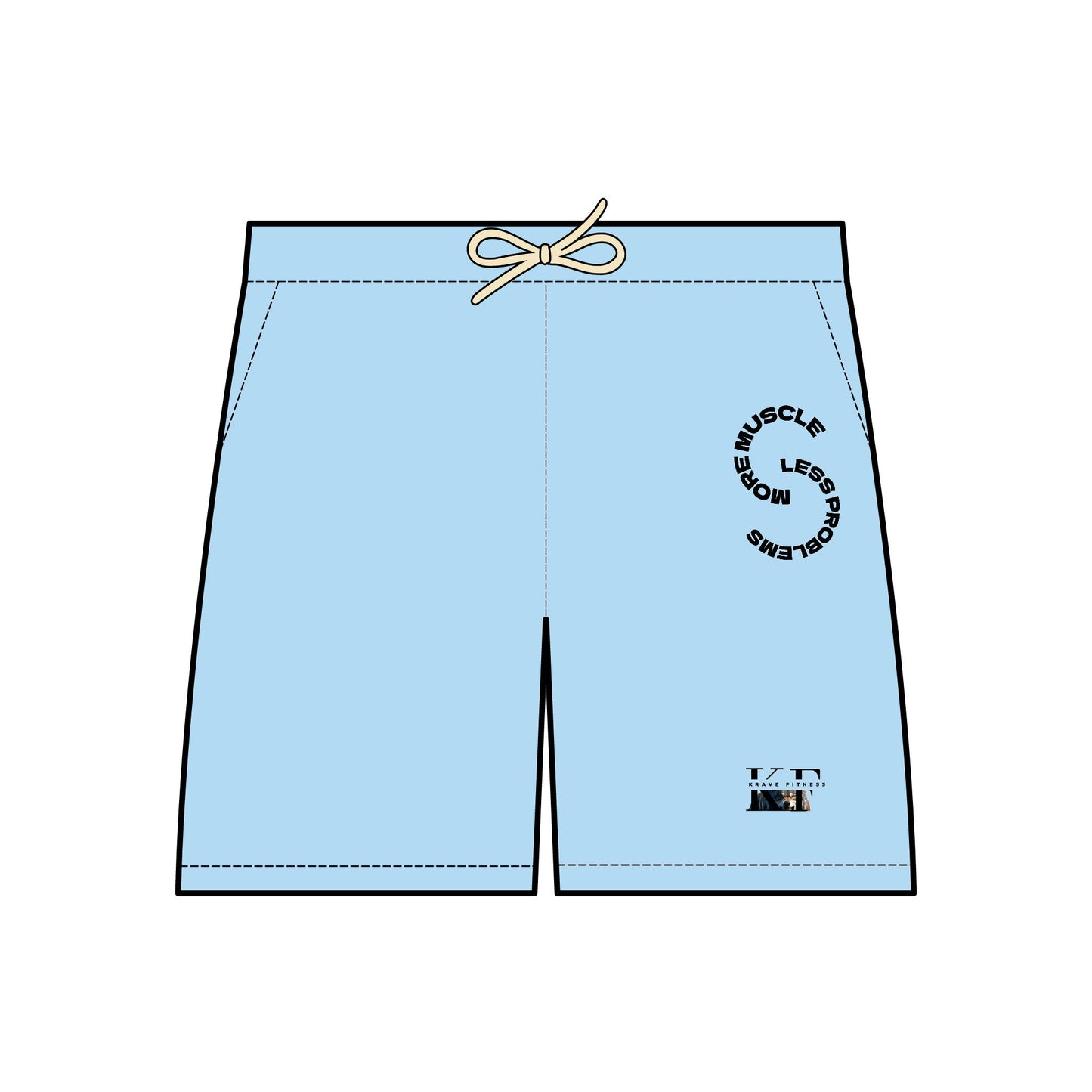 Krave Fitness Fleece Sweat Shorts - More Muscle, Less Problems