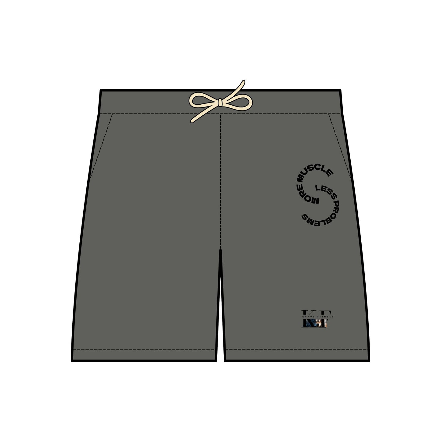 Krave Fitness Fleece Sweat Shorts - More Muscle, Less Problems