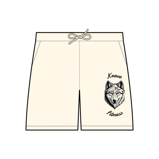 Krave Fitness Wild At Heart Lightweight Fleece Sweat Shorts